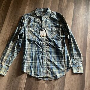 Wrangler Retro Premium Plaid Shirt - Blue and Green